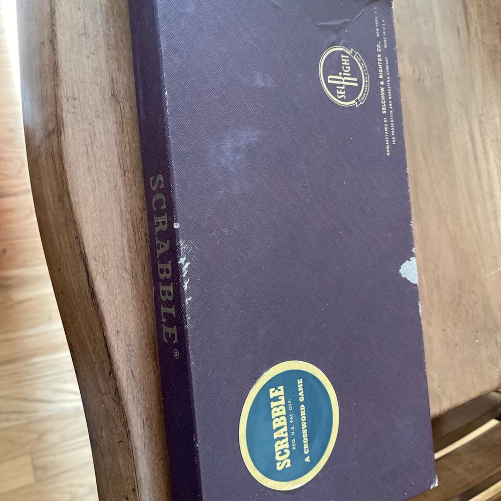 Scrabble Classic Board Game Box - Deep Plum